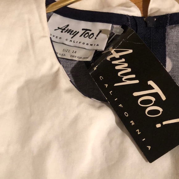 Any Too Gorgeous Classy Vintage Polka Dot Dress - Picture 6 of 8